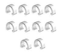 Qsvbeeqj 10 Pcs Aluminum Alloy Bike Cable C-Clips Mountain Bike Bicycles Brake Cable Clips Fixed Clamps Frame Buckle Aluminum Alloy C-clips Mountain Gear