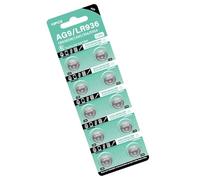 Qsvbeeqj 10 Pieces LR936 Alkaline Button Batteries 1.5V Capacity Replacement LR45/LR936/394/AG9 For Various Electronic Devices