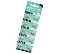 Qsvbeeqj 10 Pieces LR936 Alkaline Button Batteries 1.5V Capacity Replacement LR45/LR936/394/AG9 For Various Electronic Devices Toy Battery