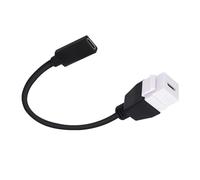 Qsvbeeqj 10Gbps USB C Type Keystone Adapter Insert Cable Female To Female For Quick Wall Plate Installation 20CM Panel Mount Type Cable