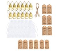 Qsvbeeqj 12pcs Baby Showers Feeder Keychains Bottle Openers With Organza Bag For Guest Souvenirs Elegant Party Decorations