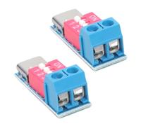 Qsvbeeqj 2-piece USB C trigger module for fast charging and power with voltage adjustment support up to 100W fast charging protocols