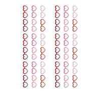Qsvbeeqj 36pcs Valentine Day Heart Glasses Elegant Paper Eyeglasses Ornament For Party And Event Stylish Photography Props Photo Props Glasses