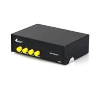 Qsvbeeqj 4 In 1 Out VGA Display Sharing Switching Box 4 Computer To 1 Screen Integration No Power Needed