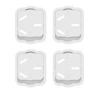 Qsvbeeqj 4Pcs White Outlet Covers For Baby Proofing Electrical Sockets Child Plug Covers With Easy Installation