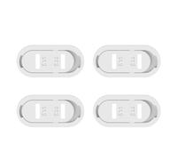 Qsvbeeqj 4Pcs White Outlet Covers For Baby Proofing Electrical Sockets Child Plug Covers With Easy Installation