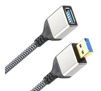 Qsvbeeqj 50cm To 5m USB3.0 Extension Cable Wire 5Gbps Fast Speed Data Transfer And Charging Power Cord For USB Devices Black Male To Female Adapter Cord