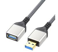 Qsvbeeqj 50cm To 5m USB3.0 Extension Cable Wire 5Gbps Fast Speed Data Transfer And Charging Power Cord For USB Devices Black Male To Female Adapter Cord