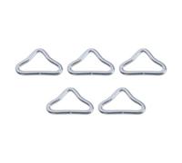 Qsvbeeqj 5Pcs Corrosions Resistance Triangle Rings For Trampoline Replacement Part High Strength Triangle Rings Buckle V Buckle For Trampoline