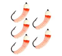 Qsvbeeqj 5Pcs Fishing Lures Single Hook Fast Sinking Bead Head Swimbaits Swimbaits Artificial Artificial Nymph Lures