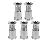 Qsvbeeqj 5Pcs Mountain Bicycles Single Double Triple Chainring Bolts Cycling Accessory Lightweight Steel Chainring Bolts Replacement