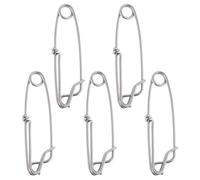 Qsvbeeqj 5Pcs/Pack Long Line Clips Stainless Steel Snap Longline Branch Hanger Fishing Connectors Accessories Chip Clips For Bags Bag Chip Clip Bag For Food Sealer Food Chips Chips Sealer Kitchen