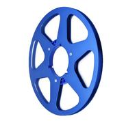 Qsvbeeqj 6 Hole Aluminium Roll for 10 5 Inch Tape Pick Up Empty Hub Disc Lightweight Metal Durlility Aluminium Tape Roll