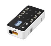Qsvbeeqj 6Ports For 1S LiHV Battery Charging Discharging Storage LCD DC5521 TX60 For PH2.0 Inside Heat Sink