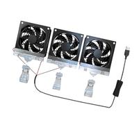 Qsvbeeqj 8cm Desktop Fan USB 5V Powered Quiet 3600RPM For Home Electronics Enclosure Thermal Regulation Usb Clip On Electronic Coolers