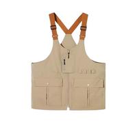 [Qsvbeeqj] Adjustable Shoulder Bag Utility Vest Pack Fabric Multi Compartment Organization Outdoor Photography Essentials Shoulder Bag for Commuter
