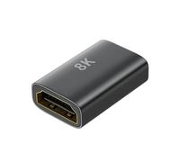 Qsvbeeqj Aluminum HDTV 2.1 Adapter Female To Female 8K@60Hz 4K@120Hz Extender Coupler For Streaming Sticks HDTV Monitors Portable Coupler For Large Screen Splicing