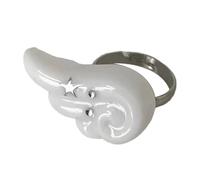 Qsvbeeqj Angel Wing Rings With Cubic Zirconia Adjustable Open Rings Accessories For Teens Handmade Party Jewelry Her Unique Angel Wing Jewelry
