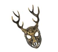 Qsvbeeqj Antlers Halloween Costume Reindeer Deer Head Masquerade Full Face For Party Carnivals Antler Masquerade Halloween Party Deer Head For Cosplay