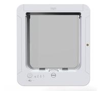 Qsvbeeqj Automatic Frid Door Metal Construction Motion Detection Pet Access Control Tool Alone Installation Stylish Home Decor Active Cats Pet Door