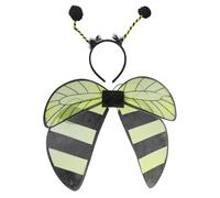 Qsvbeeqj Bees Costume Set With Wing And Headband Set Bees Wing Butterfly Halloween For Themed Parties Costume Butterfly Halloween With Headband