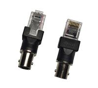 Qsvbeeqj BNC Female To RJ45 Male Coaxial Coupler Adapter For Flexible Line Testing Applications