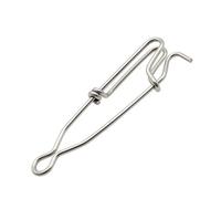 Qsvbeeqj Branch Hanger Fishing Connectors Tackle Stainless Steel Fishing Line Clips Long Line Clips Saltwater