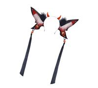 Qsvbeeqj Butterfly Headbands Party Wear Devil Eye Long Tassels Headwear For Music Festivals Photo Props For Halloween Photography