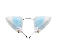 Qsvbeeqj Cartoon Ear Shape Hair Hoop With Bowknot Decors Hair Holder Cosplay Party Headwear For Teenagers Adult Hoop For Woman Lovely Cartoon Animals Ear Shaped Decorative Colorful