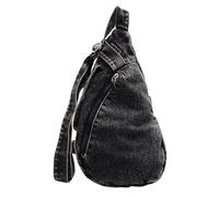 Qsvbeeqj Casual Men's Chest Bag Satchel Crossbody Bags Fashion Shoulder Purse With Adjustable Strap For Various Occasion Jean Shoulder Bag