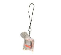 Qsvbeeqj Clear Acrylic Fish Bag Charm Keychain Eye Catching Decorative Water Bag Keyring In Water Charm In Pattern Keyring