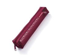 Qsvbeeqj Clear Pencil Case See Through Pen Pouches Small Light Weight Pen Organizers Storage Case for Student School Exam Nylon Zippered Bag
