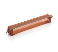 Qsvbeeqj Clear Pencil Case See Through Pen Pouches Small Light Weight Pen Organizers Storage Case for Student School Exam Nylon Zippered Bag