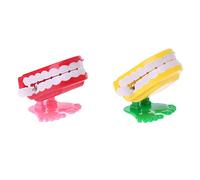 Qsvbeeqj Clockwork Jumping Denture Educational Toys Dentist Desktop Decoration Prank Game Die Cuts For Card Making
