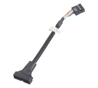 Qsvbeeqj Compactly USB3.0 Header To USB2.0 20Pin USB3.0 Female To 9Pin USB2.0 Male Adapter Cord For Space Saving Installation Speed Data Transfer Cable