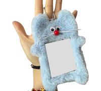 Qsvbeeqj Cozy Plush Meal Card Holder Compact Multi-Use Design For University Students Easy-Grip Cold Weather Essential Easy Access Student Card Pouch