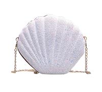 Qsvbeeqj Creative Sequins Shell Shoulder Bag Women's Crossbody Bags Casual Satchel Purse Adds A Touch Of Fashion To Any Outfit Carnival Costume Bag