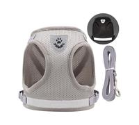 Qsvbeeqj Dog Vest Belt, Reflective, Breathable, Net Chest Strap for Small Breeds, Evening Walk, Safety Equipment, Breathable Harness