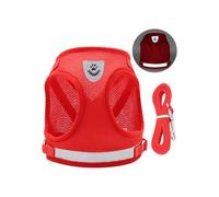 Qsvbeeqj Dog Vest Belt, Reflective, Breathable, Net Chest Strap for Small Breeds, Evening Walk, Safety Equipment, Breathable Harness