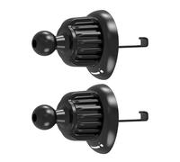 Qsvbeeqj Double Air Vent Clip Adapters Not Shake Metal Hook Adjustable Car Mount Base Phone Holder for 17mm Holders Adjustable Air Vent Mount