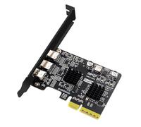 Qsvbeeqj Double Type C Port PCIe Card With 4K DisplayPort Video And USB 3.2 10Gbps Performances Type C Expansion Card