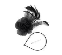 Qsvbeeqj Elegant Fascinator Feathered Headwear For Adults Soft Headpiece Great For Themed Parties Vintage Fashion Styling Adjustable Hair Accessory Themed Parties