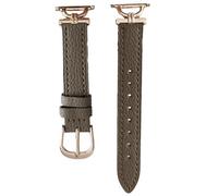 Qsvbeeqj Elegant Lychee Texture Leather Band 20mm With Metal Buckle Fashionable 20mm Smartwatch Bands Suitable For Smartwatches