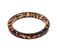 Qsvbeeqj Fashion Polygon Resin Classical Brown Leopard Mottled Bangle Jewelry All-Matching Accessories Valentines Day Ladies Jewelry Butterfly