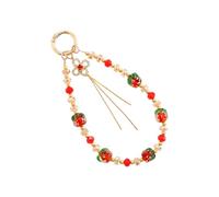 Qsvbeeqj Fashion Wristlet Cellphone Lanyard Cellphone Strap Elegant Colorful Beaded Pendant Antilost Wrist Chain Jewelry Fashionable Tassels Keychain For Bags