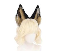 Qsvbeeqj Furry Wolf Ear Hairband Elastic Cosplay Party Hairhoop Hair Decoration For Halloween Event Gathering And Carnivals Anime Hair Accessories