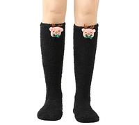Qsvbeeqj Fuzzy Socks For Women Cozy Warm Winter Fleece Slipper Cabin Plush Socks Fuzzy For Women