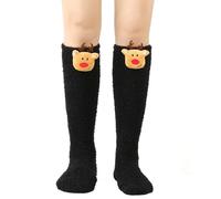 Qsvbeeqj Fuzzy Socks For Women Cozy Warm Winter Fleece Slipper Cabin Plush Socks Fuzzy For Women