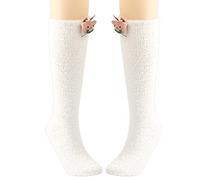 Qsvbeeqj Fuzzy Socks For Women Cozy Warm Winter Fleece Slipper Cabin Plush Socks Fuzzy For Women