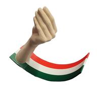 Qsvbeeqj Handcrafted Italian HAND Gesture Sculpture Swinging Desk Decors Unique Funny Home Office Or Car Interior Italian Hand Gesture Sculpture